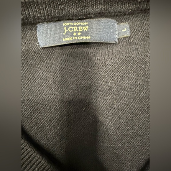 J Crew Men’s V Neck Sweater Tee- Navy- Size L - Picture 4 of 4